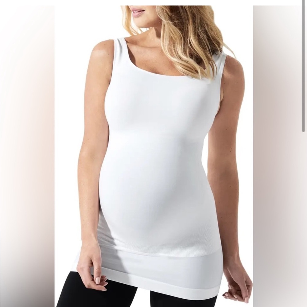 BLANQI Soft White Maternity Top